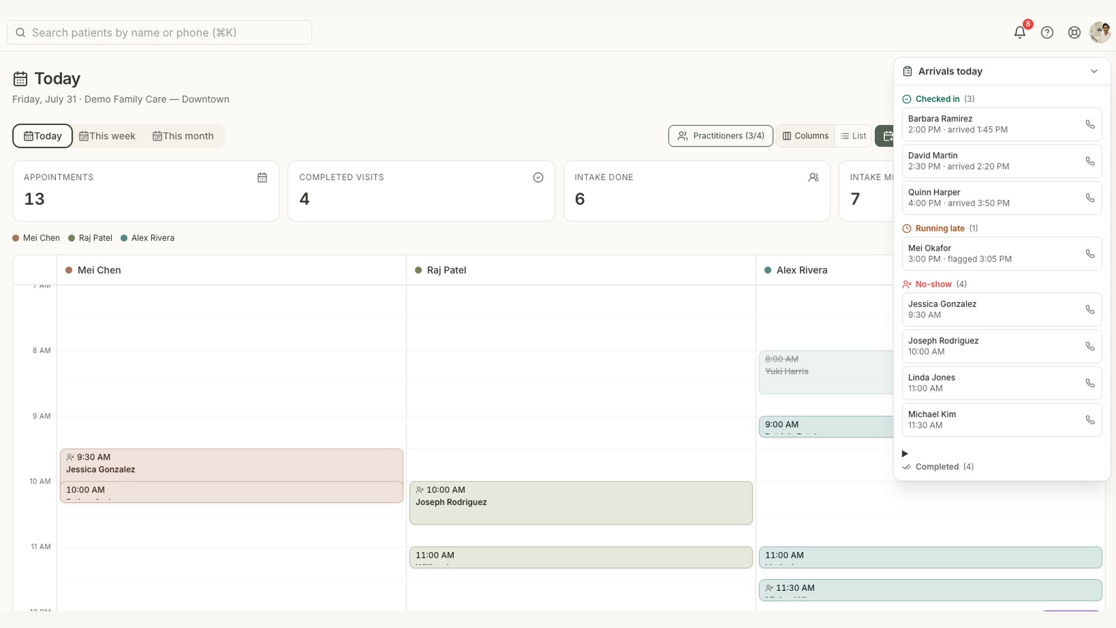 Smart Today Dashboard