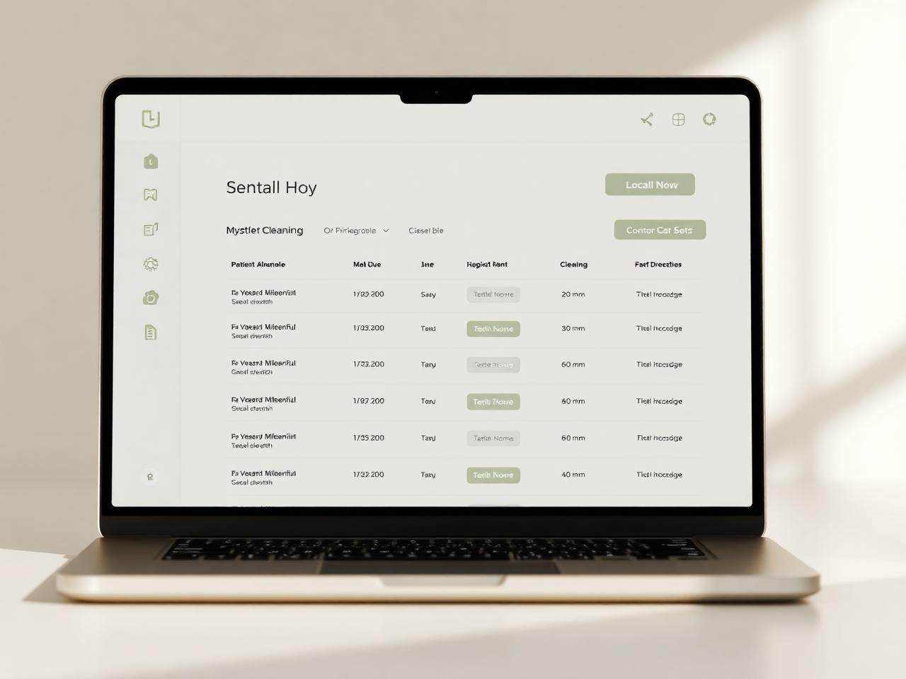 Hygiene recall dashboard